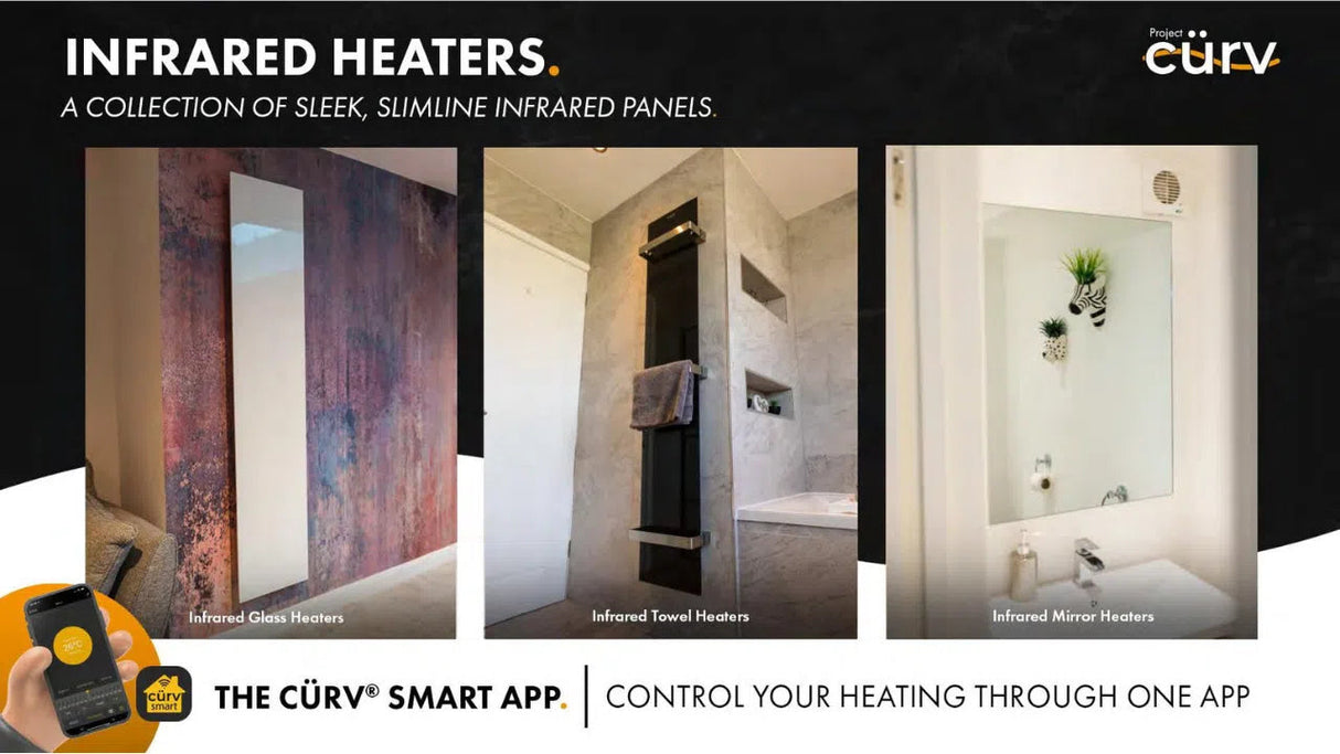 Large Infrared Mirror Heater 1000x600mm