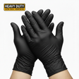 Black heavy duty nitrile gloves extra thick 6.5 mil box of 100 - Epic Solutions UK
