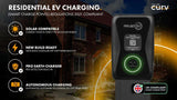 Project EV EVA-07S-PE-RFID - 7.3kw Pro Earth Wall Tethered Charger Single Gun RFID