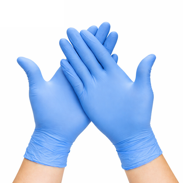 Blue nitrile premium gloves